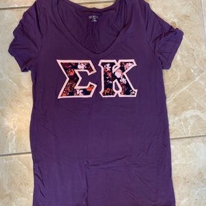 Purple Sigma Kappa V-neck